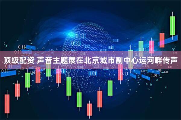 顶级配资 声音主题展在北京城市副中心运河畔传声